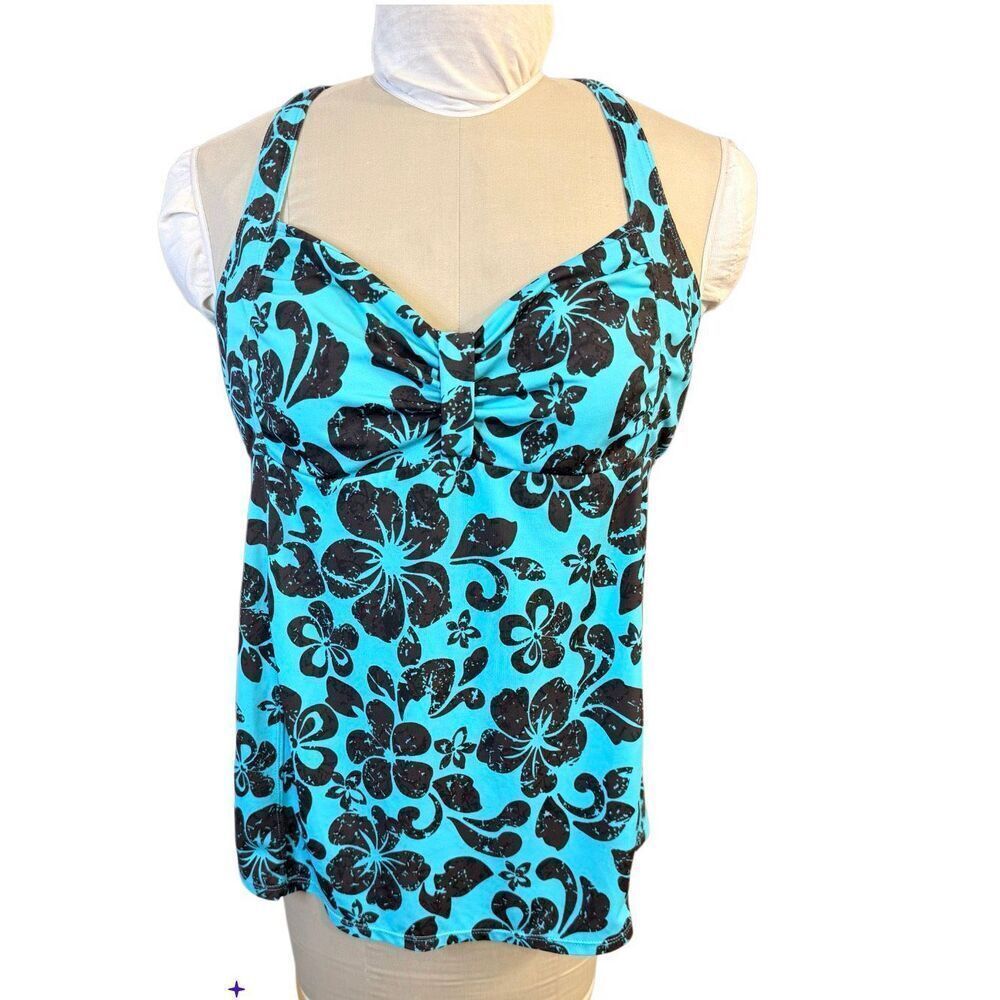 Motherhood Maternity Tankini Top Tropical XL Resort Vacation